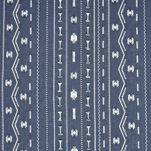 Put A Bow On It Indigo by Carole Designer Fabric
