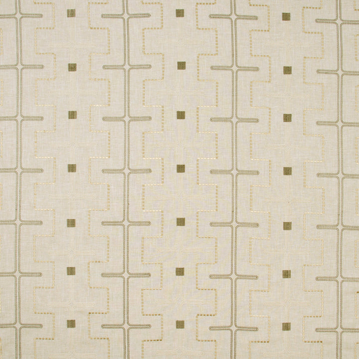 Maze Away Stone by Carole Designer Fabric Birch 70% Cotton, 25% Polyester, 5% Linen India Passes 50,000 Double Rubs Wyzenbeek Horizontal: 10375 and Vertical: 5 52 - Swanky Fabrics -
