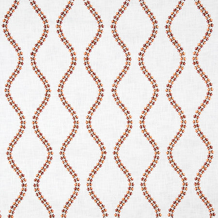 Garden Market Ruby by Carole Designer Fabric English Garden Base: 100% Cotton Embr: 100% Viscose N/A 7 7/8" V, 6 1/4" H 52*" - Swanky Fabrics -