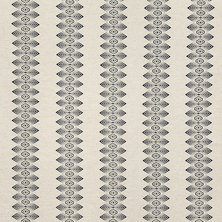 Will It End Ebony by Carole Designer Fabric Earth & Stone Base: 38% Viscose, 31% Polyester, 31% Linen. Embr: 100% Rayon China 1" V, 5" H 54" - Swanky Fabrics -
