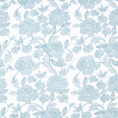 Easy Summer Spa by Carole Designer Fabric Spearmint 100% Polyester India N/A 18 1/2" V, 17" H 51.5" - Swanky Fabrics -