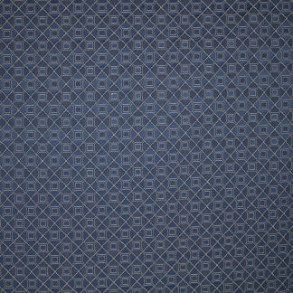Roll Out Navy by Carole Designer Fabric Festive Flair 100% Polyester India N/A 2 3/8" V, 2 3/8" H 55" - Swanky Fabrics -