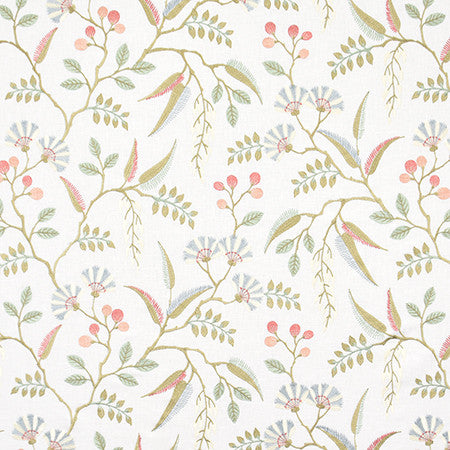 Maury Island Fairy Tale by Carole Designer Fabric Harvest 52% Cotton, 48% Polyester India 6,000 Wyzenbeek Double Rubs 18 3/8" V, 25 1/4" H 50.5" - Swanky Fabrics -