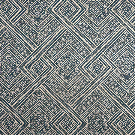 Tile Walk Indigo by Carole Designer Fabric Well-Traveled 80% Cotton, 20% Linen-SSR Pakistan 12,000 Wyzenbeek Double Rubs </p><p>Repeat: 27" V, 13 1/2" H 54" - Swanky Fabrics -