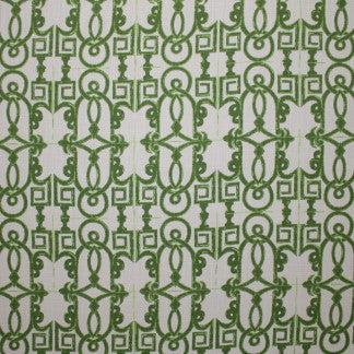 Road Block Olive by Carole Designer Fabric Imperial Garden 100% Cotton Printed In USA 12 5/8" V, 13 1/2" H 58" - Swanky Fabrics -