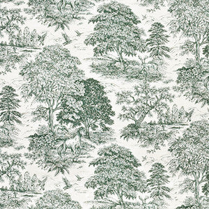 Wild Horses Classic Green by Carole Designer Fabric