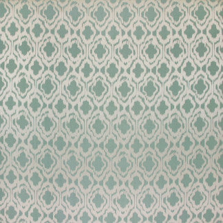 Annex Seafoam by Carole Designer Fabric Reflection Pool 35% Viscose, 33% Polyester, 32% Cotton India Passes 20,000 Circular Rubs Martindale Horizontal: 9" and Vertical: 13 3/8" 54" - Swanky Fabrics -