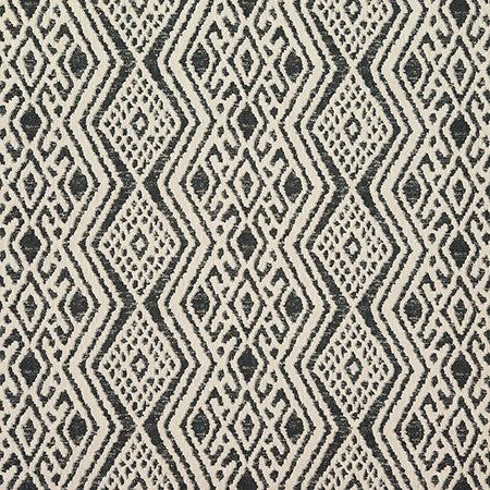 Double Sided Charcoal by Carole Designer Fabric Earth & Stone 79% Cotton, 21% Polyester India 7 7/8" V, 13 3/8" H 52.75" - Swanky Fabrics -