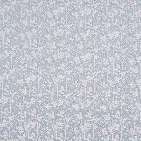 Lyrical Prose Duckegg by Carole Designer Fabric Pink Jade 100% Polyester India 5 3/4" V, 6 5/8" H 55" - Swanky Fabrics -