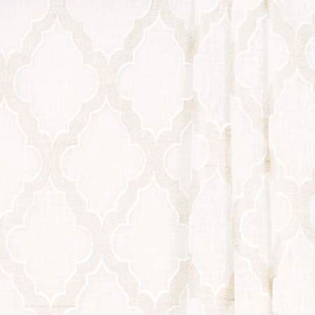 Entire Story Parchment by Carole Designer Fabric Sheer Intrigue 100% Polyester India N/A 9 1/2" V, 6" H 51" - Swanky Fabrics -
