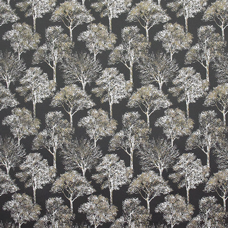 Among The Trees Night by Carole Designer Fabric State Of The Art 100% Polyester INDIA 10 1/8" V, 9 1/8" H 54" - Swanky Fabrics -