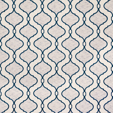 You Guessed It Midnight by Carole Designer Fabric Blue Crush Base: 85% Polyester, 9% Linen, 4% Viscose, 2% Acrylic Embr: 57% Viscose, 23% Polyester, 20% Acrylic India 7 5/8" V, 4 1/4" H 51"" - Swanky Fabrics -