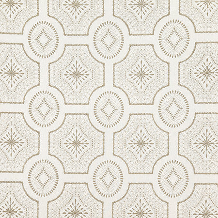 Hustle And Bustle Cotton by Carole Designer Fabric Earth & Stone 64% Polyester, 36% Cotton India 9 1/4" V, 8 3/4" H 52" - Swanky Fabrics -