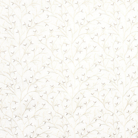 Never Regret Snow by Carole Designer Fabric Moonstone 60% Cotton, 30% Polyester, 10% Linen India 9 1/4" V, 8 1/2" H 51.5" - Swanky Fabrics -