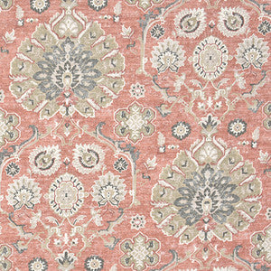 Traditions Of Salmon by Carole Designer Fabric