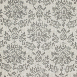 Next Day Platinum by Carole Designer Fabric Fountain Gate 75% Cotton, 25% Linen-Soil Repellent Pakistan 24 3/4" V, 27 1/8" H HD 56" - Swanky Fabrics -