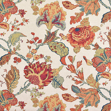 Comfort Zone Mesa by Carole Designer Fabric Harvest 70% Cotton, 30% Linen-Light Latex Backing China 15,000 Wyzenbeek Double Rubs 24 5/8" V, 27" H HD 54" - Swanky Fabrics -