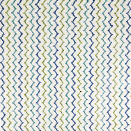 Dont Stress Caribbean by Carole Designer Fabric Oasis Base: 100% Polyester Embr: 100% Cotton India 2" V, 4 1/2" H 54.75" - Swanky Fabrics -
