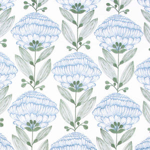 Allium Bloom Periwinkle by Carole Designer Fabric