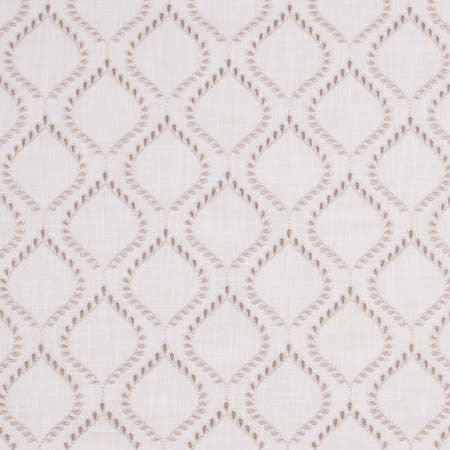 Crown Jewel Jute by Carole Designer Fabric Ash Oak 100% Polyester India 6" V, 6 1/2" H HD 52" - Swanky Fabrics -
