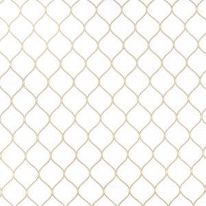 You Got Me White by Carole Designer Fabric