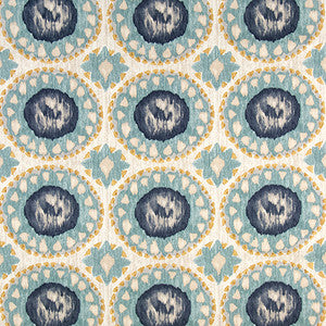 Setting Sun Verdigris by Carole Designer Fabric