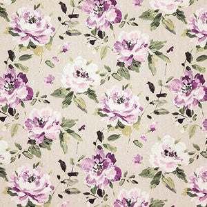 Trust Your Heart Plum by Carole Designer Fabric