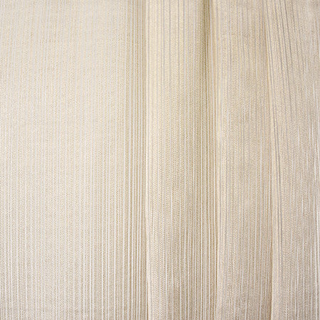 All Lined Up Beige by Carole Designer Fabric Sheer Luxury 100% Polyester-Weighted Hem INDIA None 116" - Swanky Fabrics -