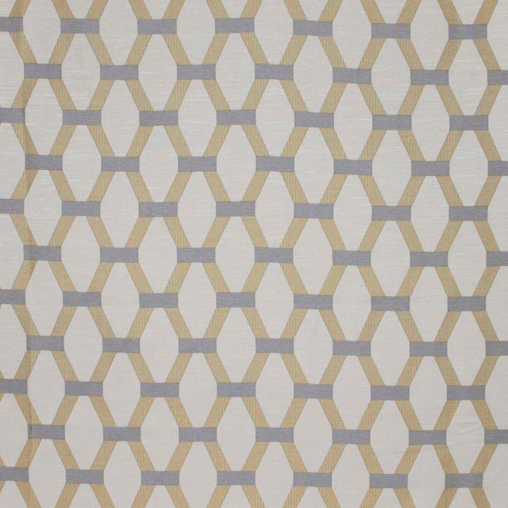 Gauntlet Metal by Carole Designer Fabric Modern Edge 55% Polyester, 28% Cotton, 17% Viscose India 36,000 Wyzenbeek Double Rubs Horizontal: 10.625 and Vertical: 6.25 55 - Swanky Fabrics -