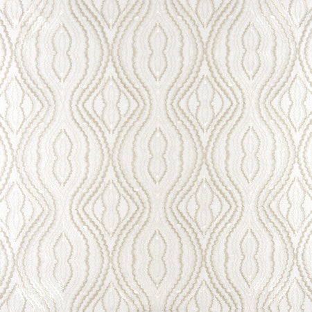 Scallop Away Off White by Carole Designer Fabric From The Heart 70% Polyester, 30% Cotton India N/A </p><p>Repeat: 9 1/2" V, 8 1/2" H 51.5" - Swanky Fabrics -