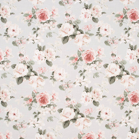 Welcome Summer Peony by Carole Designer Fabric Geranium 55% Linen, 45% Viscose UK Passes 18,000 Circular Rubs Martindale </p><p>Repeat: 25 1/4" V, 13 1/2" H HD 52375" - Swanky Fabrics -
