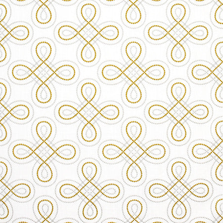 Keep On Coming Gold by Carole Designer Fabric Wallflower 76% Polyester, 24% Cotton INDIA N/A 9" V, 10 1/4" H 53" - Swanky Fabrics -