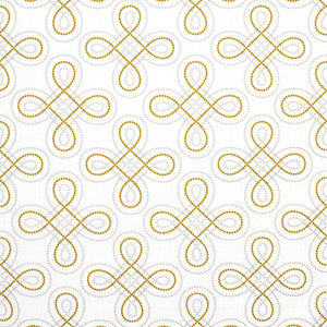 Keep On Coming Gold by Carole Designer Fabric