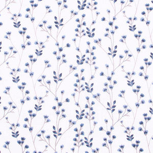 To Be A Poet Bluebell by Carole Designer Fabric