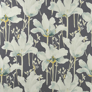 Lotus Blooms Navy by Carole Designer Fabric