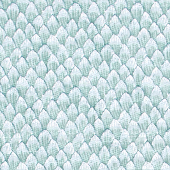 Snowcaps Viridian by Carole Designer Fabric Wintermint 85% Cotton, 15% Linen Pakistan 24,000 Wyzenbeek Double Rubs Horizontal: 3 and Vertical: 4.25 54 - Swanky Fabrics -