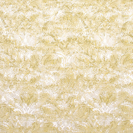 Just Dreaming Vintage Gold by Carole Designer Fabric Wellington 100% Polyester INDIA 48,000 Wyzenbeek Double Rubs 28 3/4" V, 18" H HD 54.5" - Swanky Fabrics -
