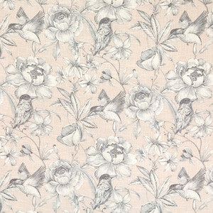 Hidden Bird Blush by Carole Designer Fabric