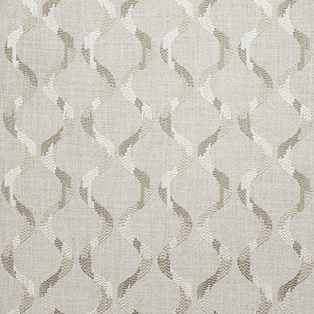Patched In Natural by Carole Designer Fabric Earth & Stone Base: 100% Polyester. Embr: 100% Polyester India 30,000 WYZENBEEK DOUBLE RUBS 9 1/2" V, 5 1/4" H 53" - Swanky Fabrics -