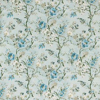 Hillside Charm Aqua by Carole Designer Fabric Seamist 100% Cotton-Ssr S Korea Passes 30,000 Double Rubs Wyzenbeek </p><p>Repeat: 27" V, 13 1/2" H 54" - Swanky Fabrics -