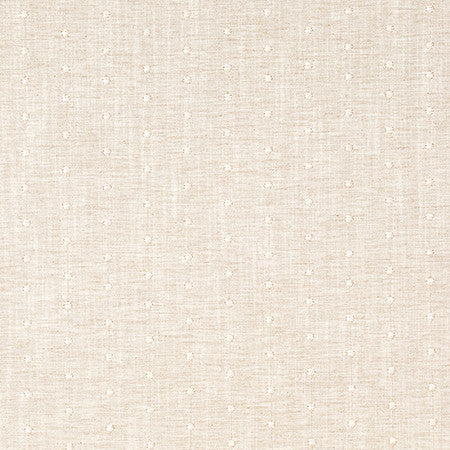 In Knots Vanilla by Carole Designer Fabric English Garden Base: 82% Polyester, 11% Cotton, 7% Linen Embr: 78% Cotton, 22% Viscose 51,000 Wyzenbeek Double Rubs 1" V, 2 3/8" H 52*" - Swanky Fabrics -
