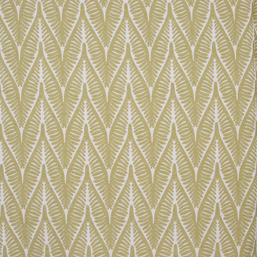 Silver Brake Fern by Carole Designer Fabric Lemongrass 62% Polyester, 38% Cotton India Passes 50,000 Double Rubs Wyzenbeek Horizontal: 6.875 and Vertical: 6.75 54 - Swanky Fabrics -