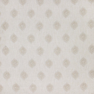 Trinity Knot Dove by Carole Designer Fabric Natural Envy 95% Polyester, 5% Linen China N/A Horizontal: 8" and Vertical: 11 3/4" V 52" - Swanky Fabrics -