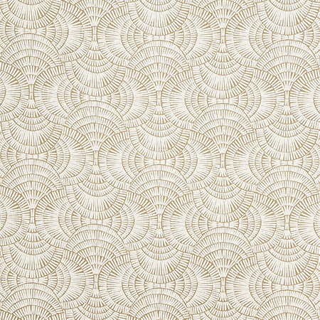Fan Over Nomad by Carole Designer Fabric Evergreen 85% Cotton, 15% Linen Pakistan 30,000 WYZENBEEK DOUBLE RUBS 13 1/2" V, 13 1/2" H 54" - Swanky Fabrics -