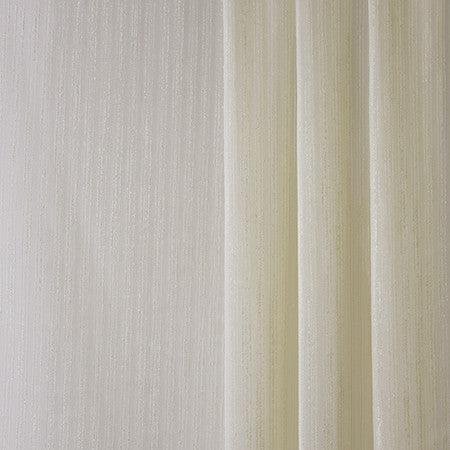 Uplifting Ivory by Carole Designer Fabric Sheer Philosophy 100% Polyester Turkey None 124" - Swanky Fabrics -