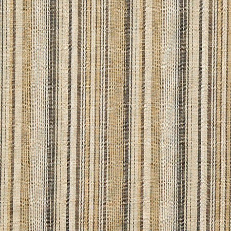 Boardwalk Stripe Toffee by Carole Designer Fabric Evergreen 100% Polyester India 33,000 WYZENBEEK DOUBLE RUBS 13 1/2" H 55" - Swanky Fabrics -