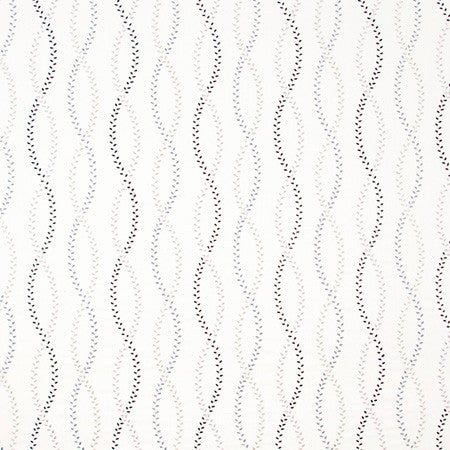 Tiny Leaves Domino by Carole Designer Fabric Birch 88% Cotton, 12% Viscose India 13" V, 6 1/4" H 50" - Swanky Fabrics -