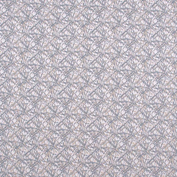 Pyrotechnics Metal Blue by Carole Designer Fabric Modern Edge 100% Polyester India N/A Horizontal: 4.75 and Vertical: 4.75 54 - Swanky Fabrics -