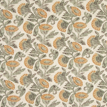 Moments Notice Eucalyptus by Carole Designer Fabric Serene Green 50% Cotton, 35% Viscose, 15% Linen 80,000 Wyzenbeek Double Rubs 14 1/4" V, 13 3/4" H 55" - Swanky Fabrics -