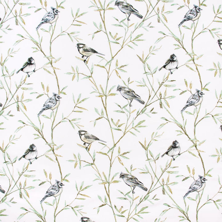 Tip Of A Feather Seagreen by Carole Designer Fabric Vibrance 100% Cotton India N/A Horizontal: 25125 and Vertical: 15375 51 - Swanky Fabrics -